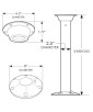 Cypress™ Tischbein & Basis