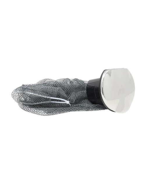 Copa de ducha de repuesto para travesaño con tapa de acero inoxidable.