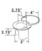 ITC Stainless Steel Transom Shower