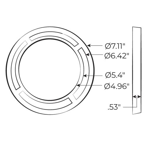 ITC LED Illuminated Speaker Ring – Blue LED
