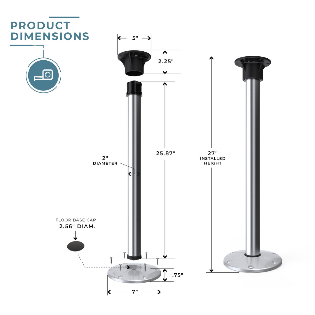 Redwood 27" Leg Set