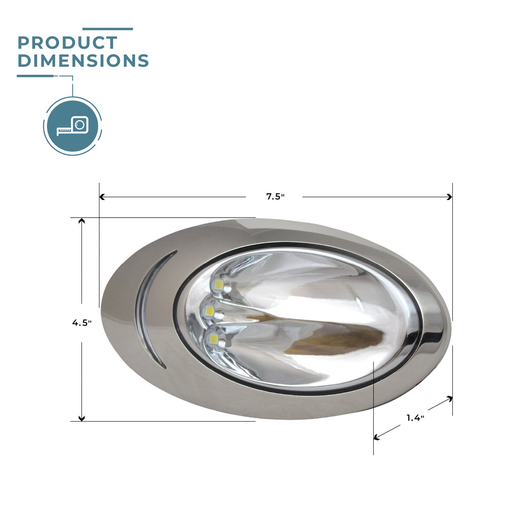 Pair of Side Mount LED Docking/Back-up Lights