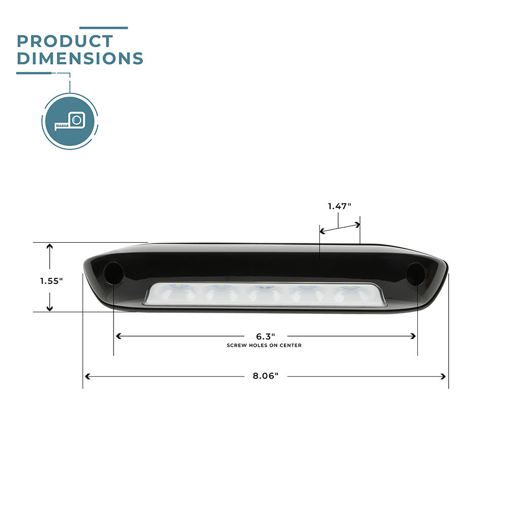 Assurance Flood Light - Black dimensions 