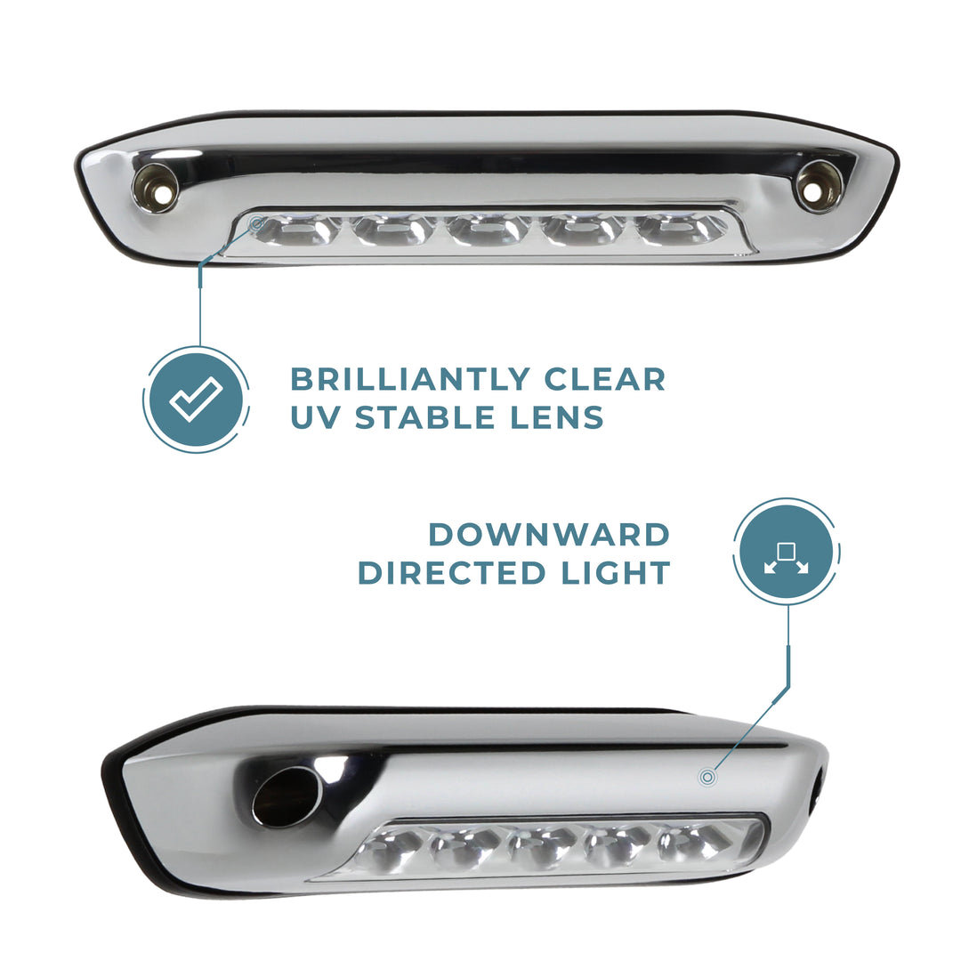 Assurance Exterior Flood Light - Chrome callout 