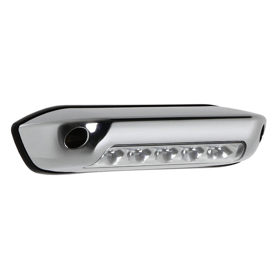 Assurance Exterior Flood Light - Chrome 3Q side 