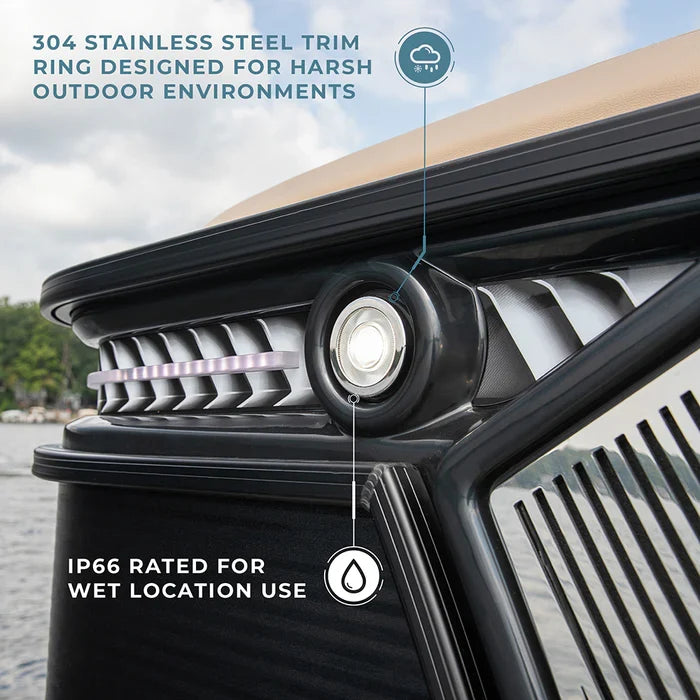 LED FOG Docking Light, Stainless Steel