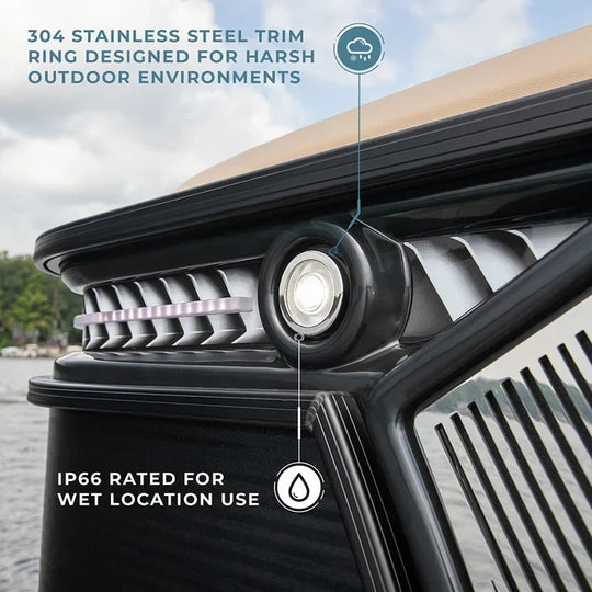 ITC LED Fog Docking Light – Stainless Steel