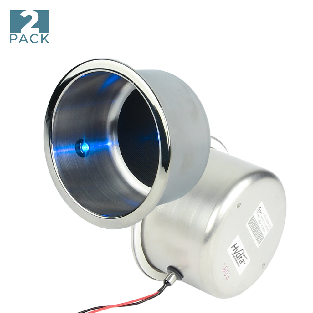 Flat bottom, Blue LED