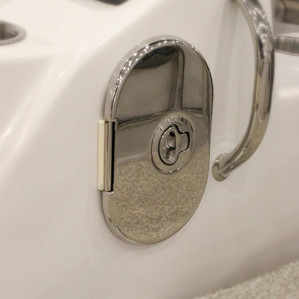 Hot &amp; Cold Stainless Steel Transom Shower