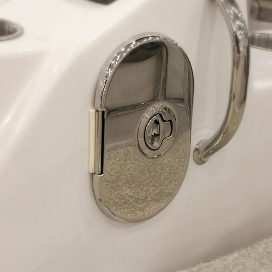 Hot &amp; Cold Stainless Steel Transom Shower
