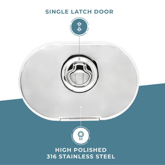 Hot &amp; Cold Stainless Steel Transom Shower