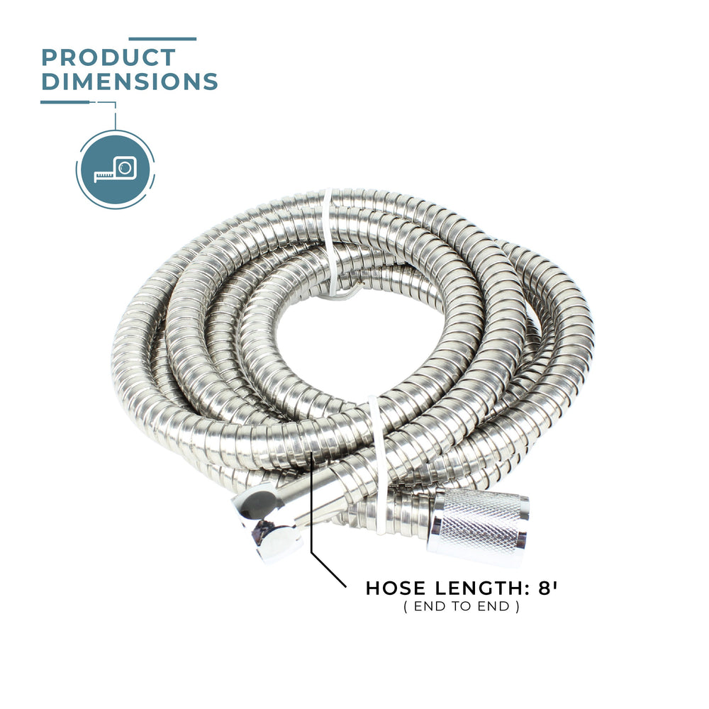 Stainless steel hose 8"