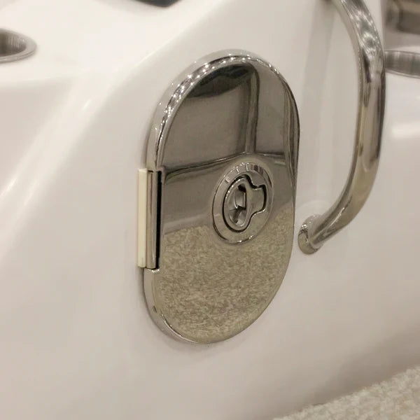 Hot &amp; Cold Stainless Steel Transom Shower
