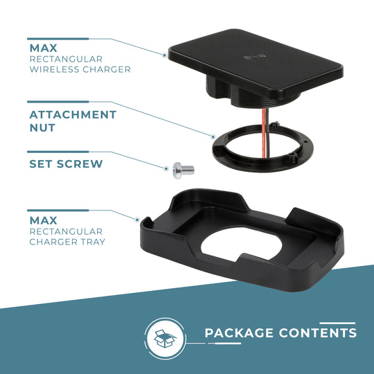 Rectangle Surface Mount Charger w/ Holdr