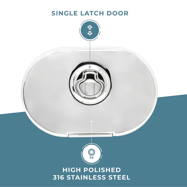Hot &amp; Cold Stainless Steel Transom Shower