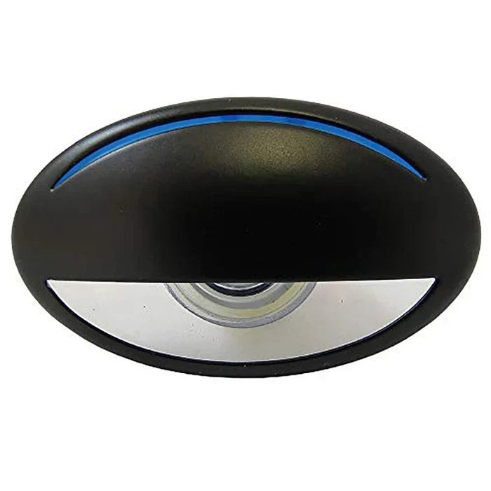 ITC LED Down Courtesy Light - Black bezel blue LED 