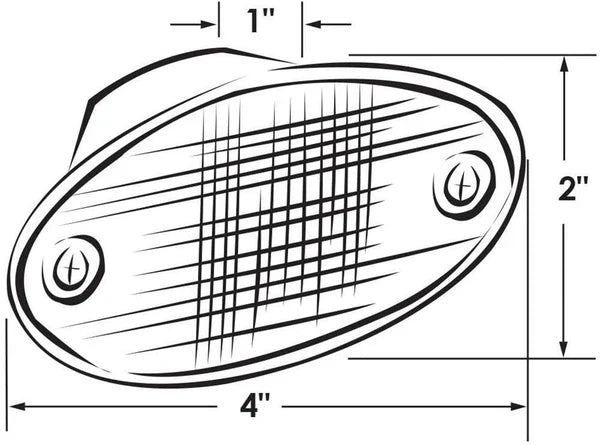 Small Oval Courtesy Light