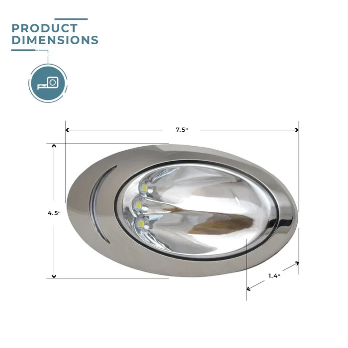 Pair of Side Mount LED Docking/Back-up Lights